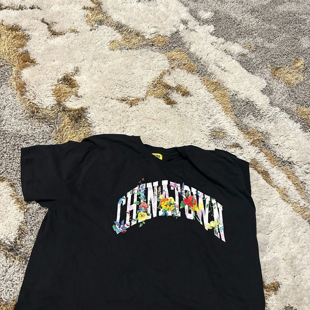 Kids Black Graphic T-Shirt